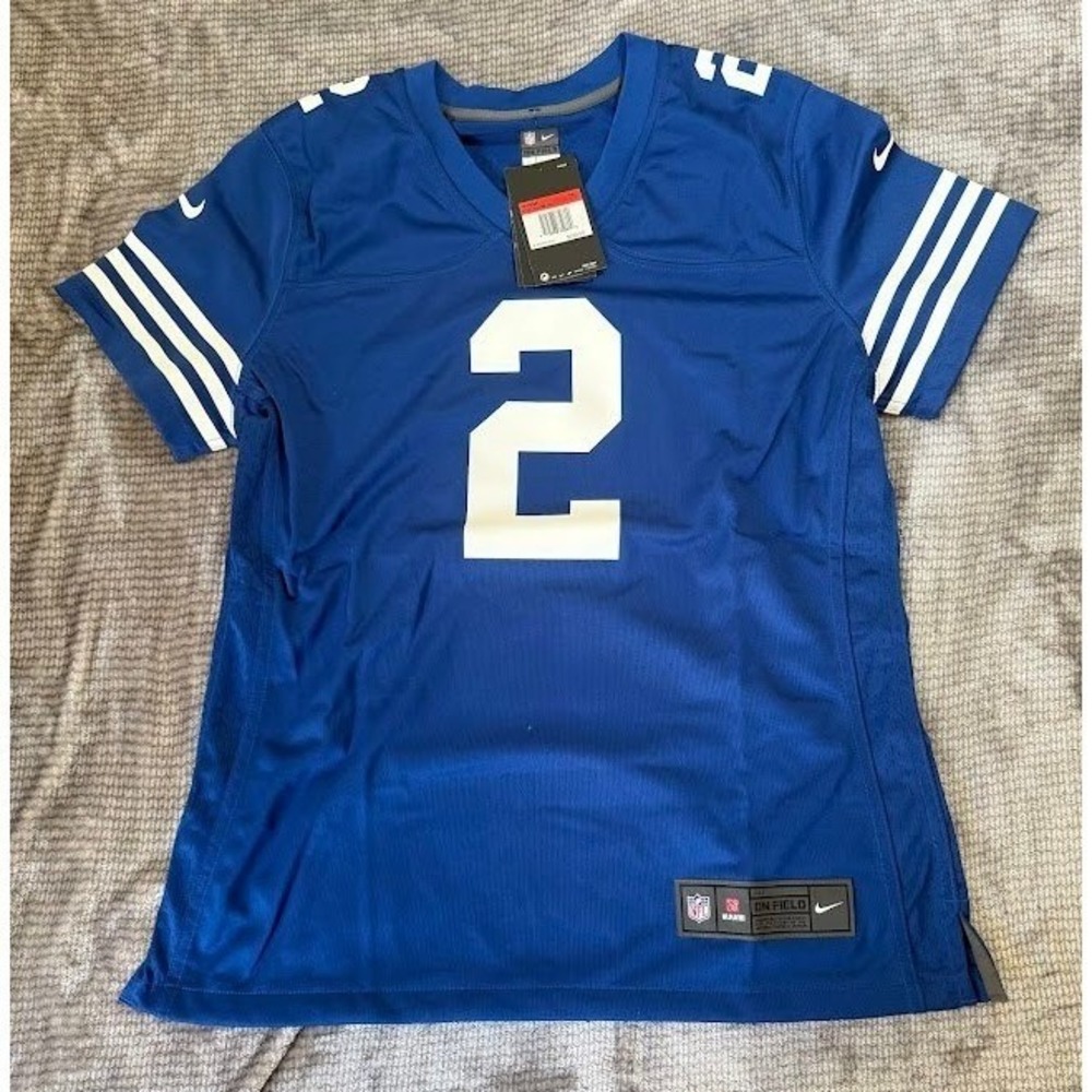 Nike Indianapolis Colts Carson Wentz #2‎ NFL Jersey Womens L Blue On Field NEW